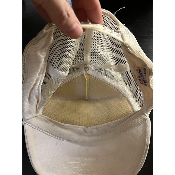 Vintage V.I.P. Very Irish Person Trucker Hat White Green Mesh SnapBack - Picture 5 of 5